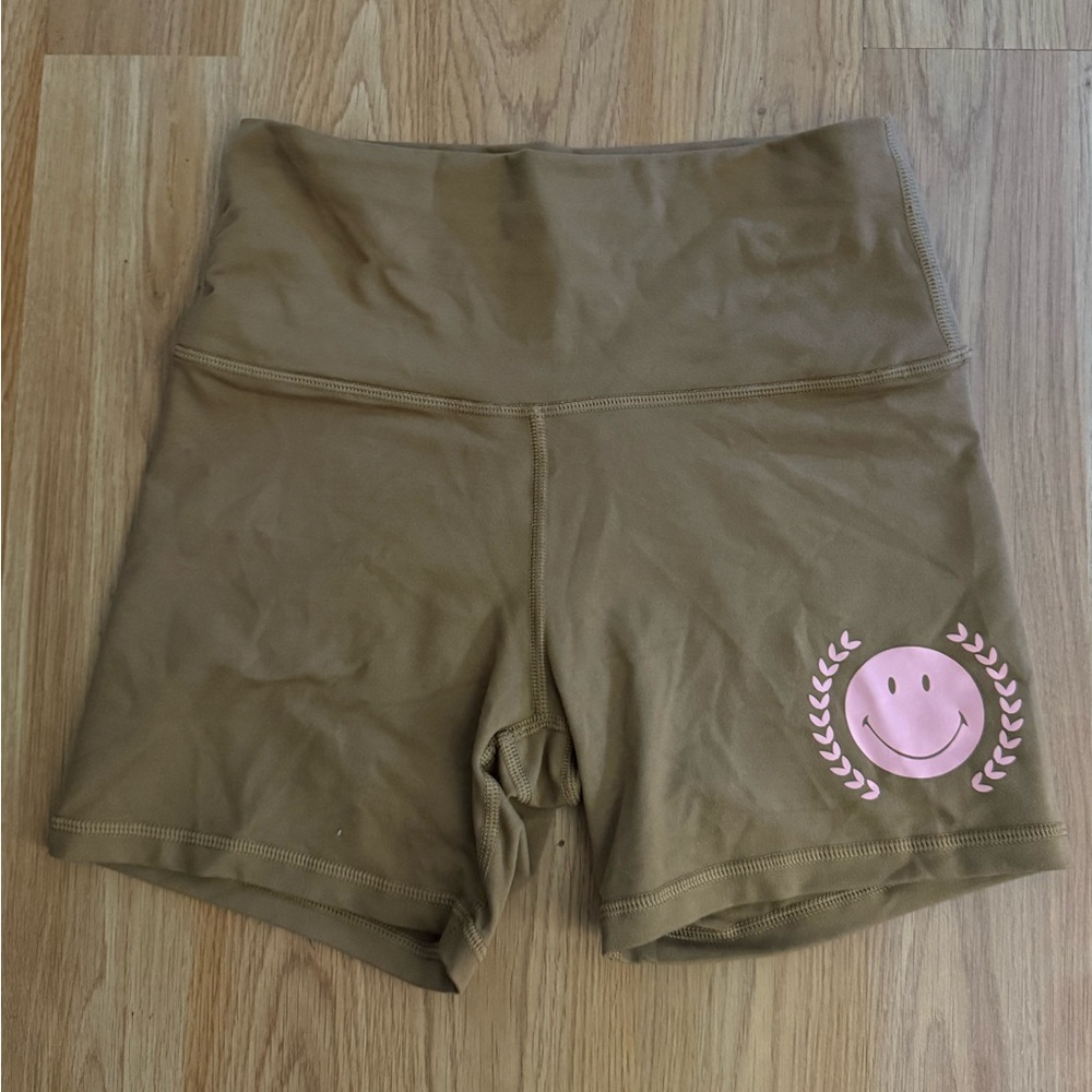 Offline by aerie brown biker shorts medium